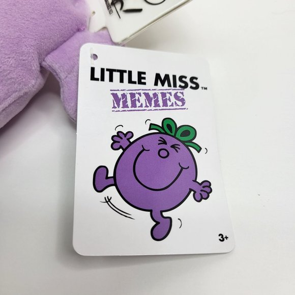 Little Miss Memes Naughty Purple 6-inch Soft Plush Toy 3+ Happy Face Gift - Picture 4 of 9